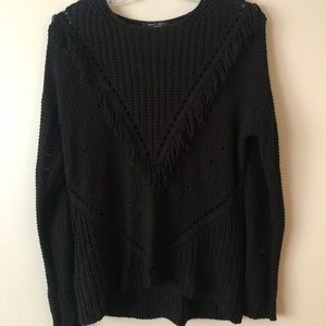 Black Fringe sweater